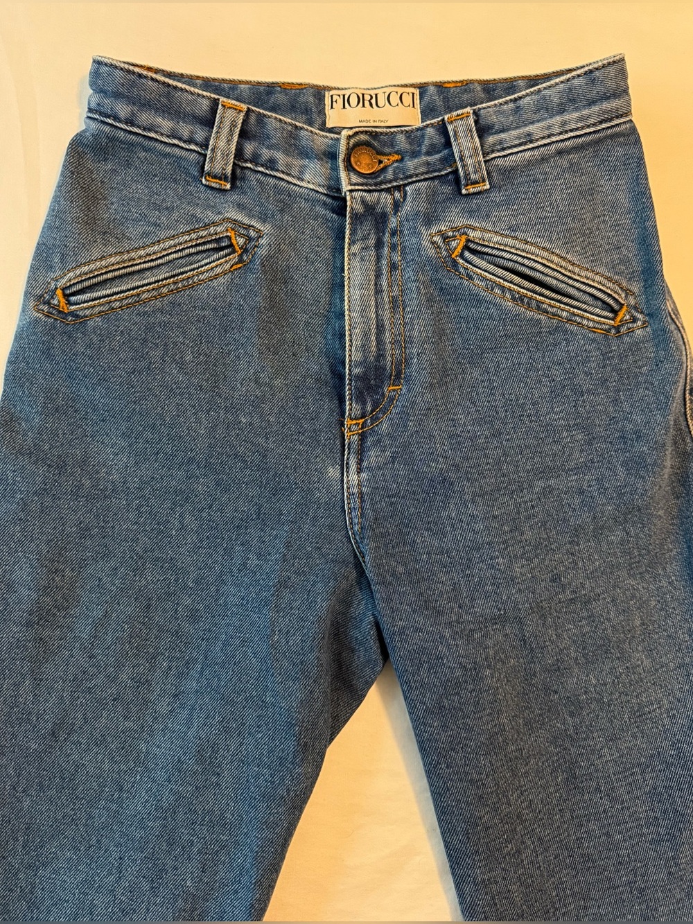 Fiorucci Skinny Leg Blue Denim Jeans